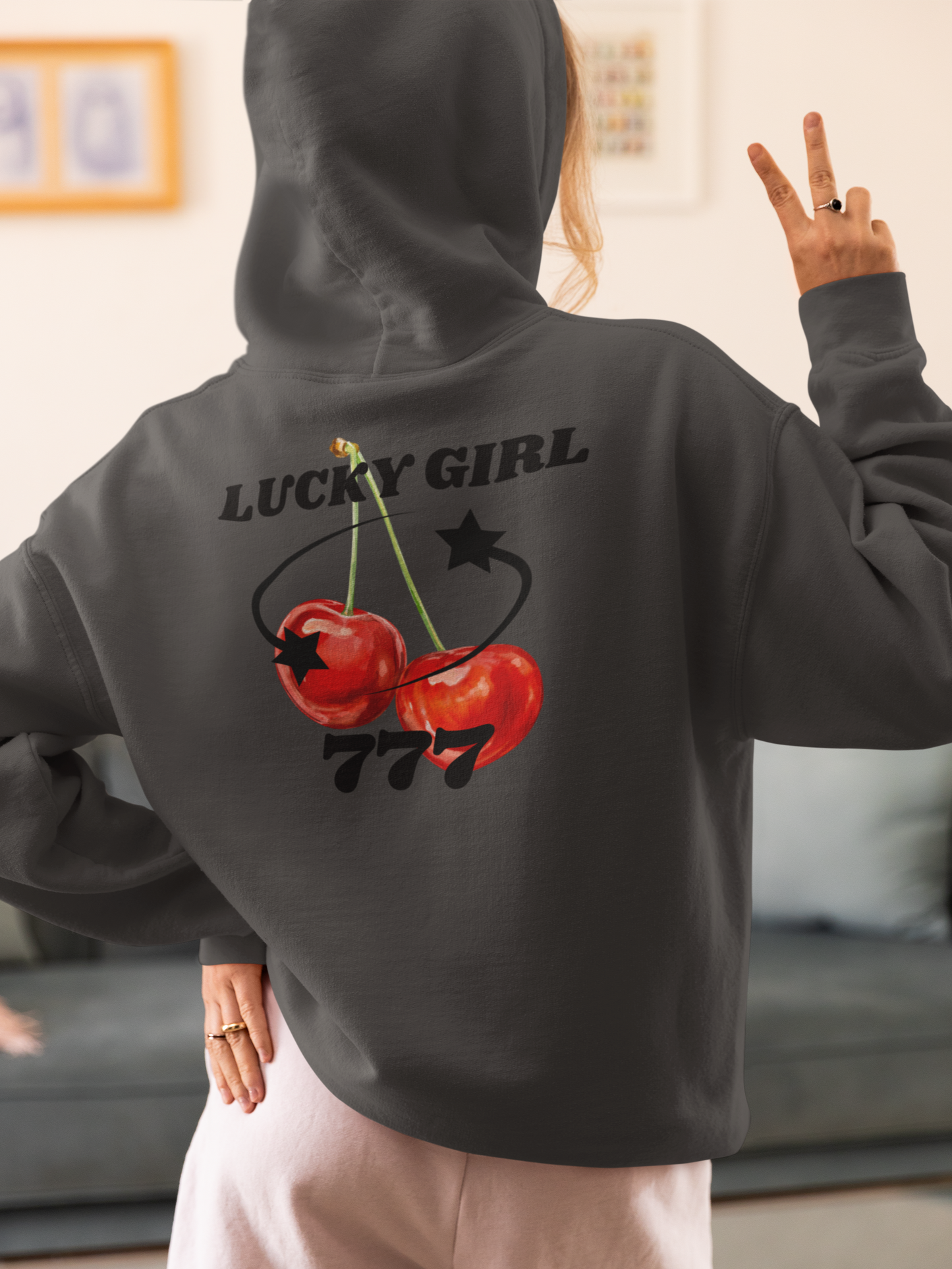 Cherry Hooded Sweatshirt